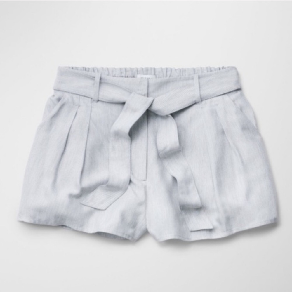 Aritzia | Pleated Tie Waist Shorts
